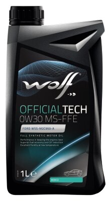 Масло моторное OFFICIALTECH 0W30 MS-FFE 1L WOLF 8333712