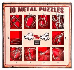 Набор головоломок Eureka 3D Puzzle 10 Metal Puzzles red set (473358) 10 шт.