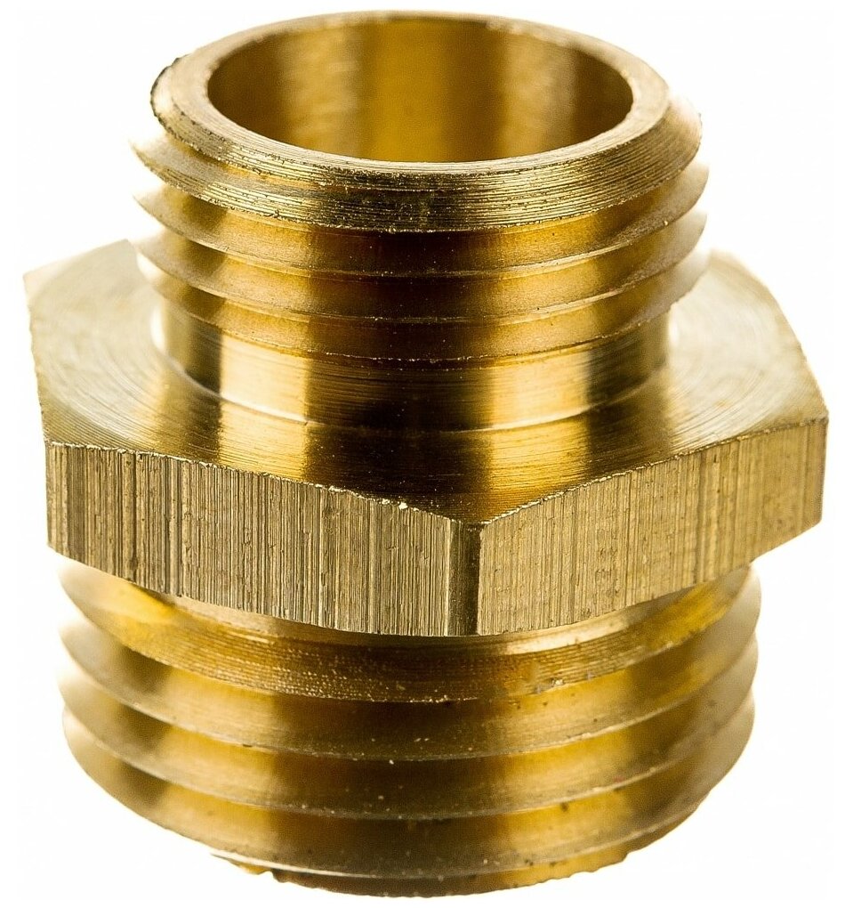 Муфта переходная 1/2 x 3/8 дюйма наружная-наружная резьба Boutte - фото №4