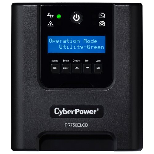 Интерактивный ИБП CyberPower PR750ELCD чёрный 675 Вт ибп cyberpower 750va pr750elcd
