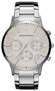 Фото Наручные часы EMPORIO ARMANI мужские AR2458 кварцевые, хронограф, секундомер, водонепроницаемые