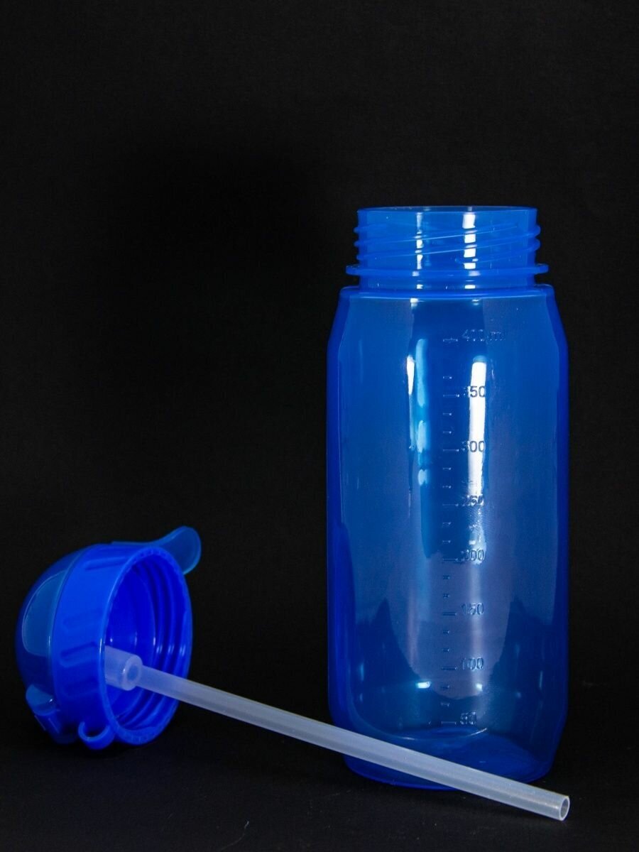 Пластиковая детская бутылка для воды с трубочкой в школу - фотография № 3