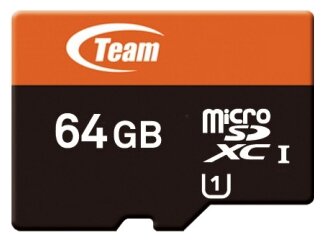 Карта памяти TEAMGROUP Micro microSDXC 64 ГБ [TUSDX64GUHS03]