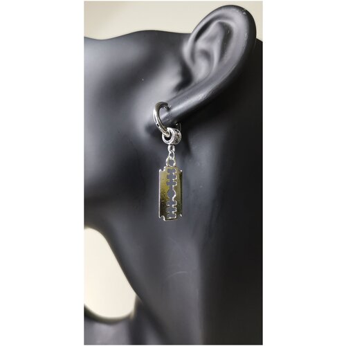 Моносерьга , серебряный