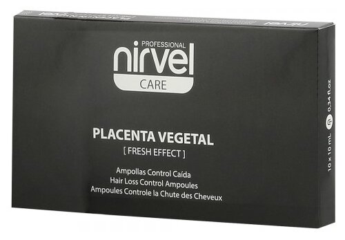 Nirvel Anticaida Programme Ампулы против выпадения с плацентой, при жирной коже головы, 10 мл, 10 шт., ампулы