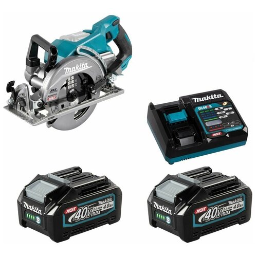 Пила дисковая аккумуляторная 190мм 40В XGT Li-Ion 2х4Ач Makita RS001GM201