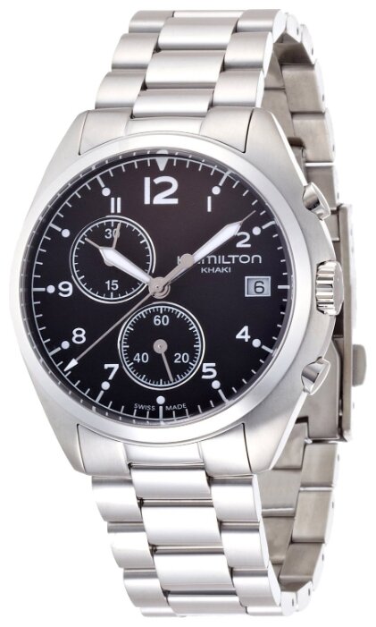 Наручные часы Hamilton Khaki Aviation H76512133, черный, серебряный