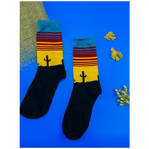Носки 2beMan, размер 39-44, оранжевый, черный, желтый, голубой женские носки с 3d принтом красочные носки с рисунком пасхальных яиц модные милые забавные разноцветные носки