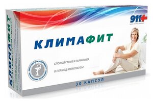 911 климафит комплекс витаминов д/женщин при перименопаузе и менопаузе капс., 30 шт.