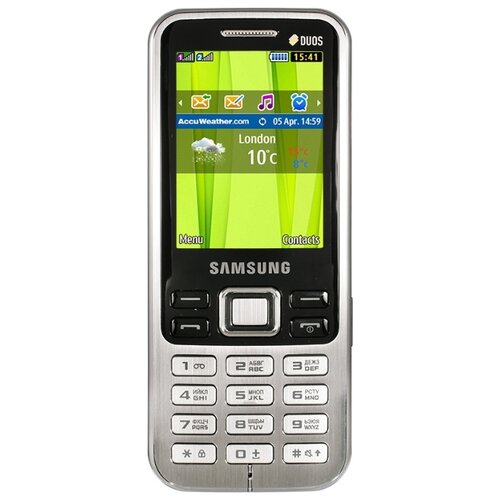 Телефон Samsung C3322 2 SIM черный 8873₽