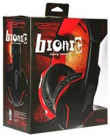 Компьютерная гарнитура Qumo Dragon War Bionic черно-красный