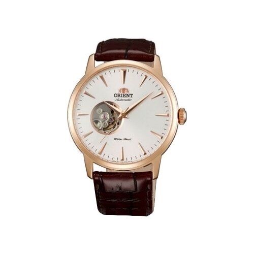 фото Часы японские наручные мужские механические с автоподзаводом на ремне orient fdb08001w0 скелетон