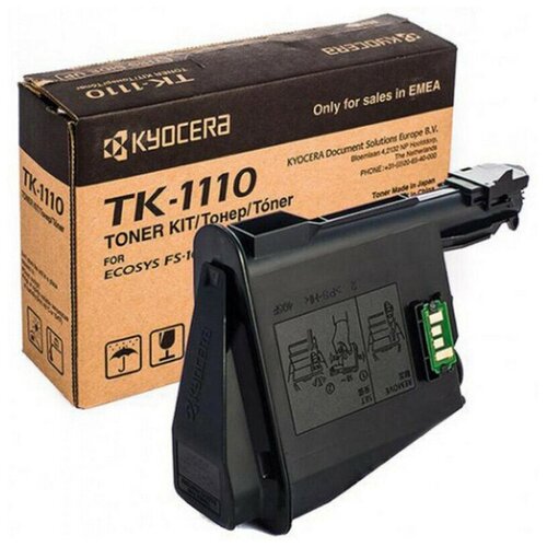 принтер лазерный kyocera лазерный принтер kyocera fs 1040 a4 1200dpi 32mb 20 ppm usb 2 0 продажа только с доп тонером tk 1110 Тонер-картридж Kyocera TK-1110 чер. для FS-1040/1020MFP