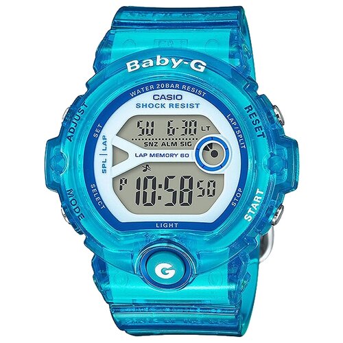 фото Наручные часы casio bg-6903-2b, голубой, серый