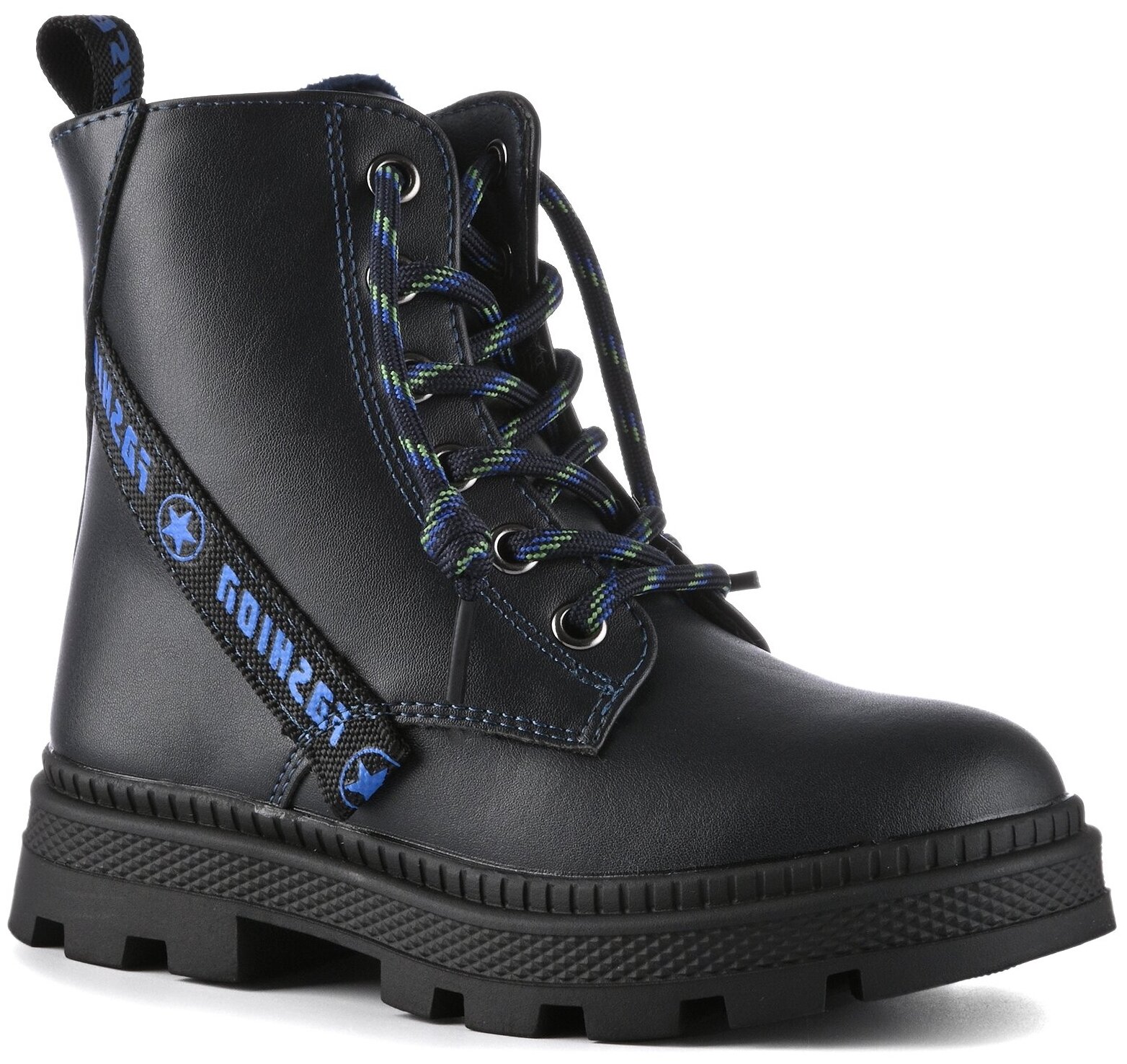 Ботинки Сказка, размер 28, темно-синий — фото 1