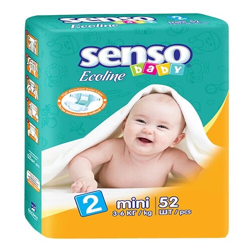 Senso baby подгузники Ecoline 6 Junior extra (15-30 кг) 32 шт детские