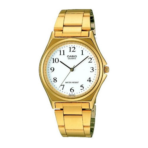 Наручные часы CASIO Analog MTP-1130N-7B, белый, золотой часы мужские casio mtp 1302pl 7b