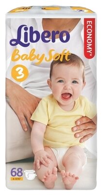 Libero подгузники Baby Soft 3 (4-9 кг)