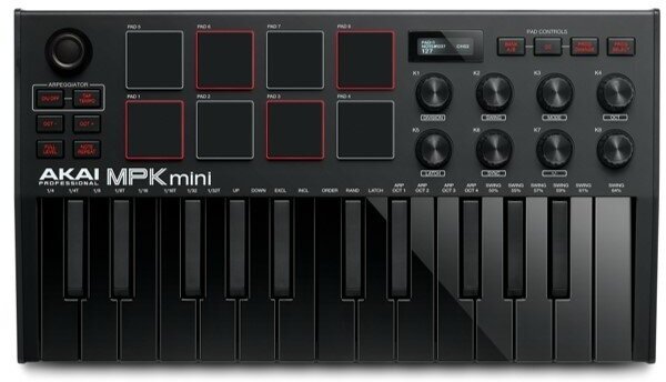 MIDI-клавиатура Akai MPK Mini 3 черная