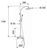 Душевая стойка Remer Eagle E 37 chrome