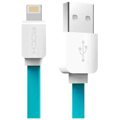 фото Кабель Rock S05 Lightning Flat Cable 1 м blue