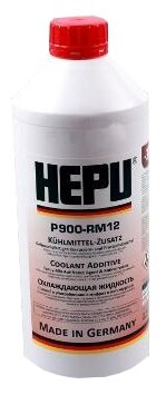 HEPU P900-RM12 Антифриз 1,5л - готовый красный, G12, Audi/VW TL 774-D, Audi/Seat/Skoda/VW G 012 A8D A1, AFNOR NF R 15-601, MTU MTL 5048, Opel 1940 663, Volvo 1381080 1шт