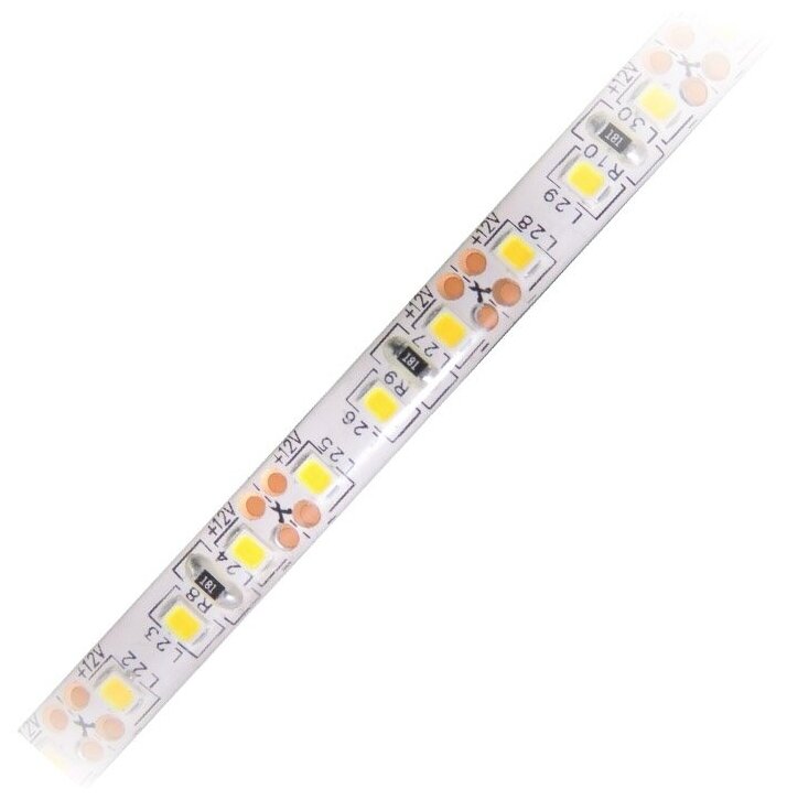 Светодиодная влагозащищенная лента Volpe 9,6W/m 120LED/m 2835SMD холодный белый 5M ULS-Q333 2835-120LED/m-8mm-IP65-DC12V-9,6W/m-5M-6500K UL-00004534 - фотография № 2