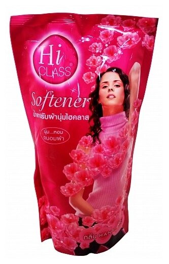 Hi Class Softener Hana Pinke Кондиционер для белья, мягкая упаковка, 500 мл