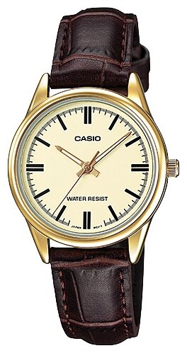 Наручные часы CASIO LTP-V005GL-9A, золотой, коричневый
