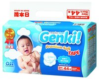 Genki подгузники Premium Soft (0-5 кг) 44 шт.