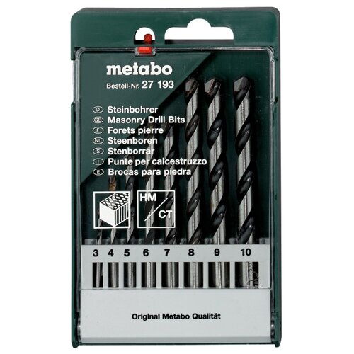 фото Набор сверл metabo 627193000, 8 шт.
