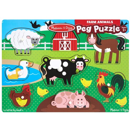 фото Рамка-вкладыш Melissa & Doug Ферма (9050), 8 дет.