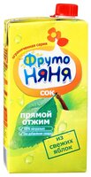 Сок прямого отжима Фрутоняня из яблок, с 3 лет 0.5 л