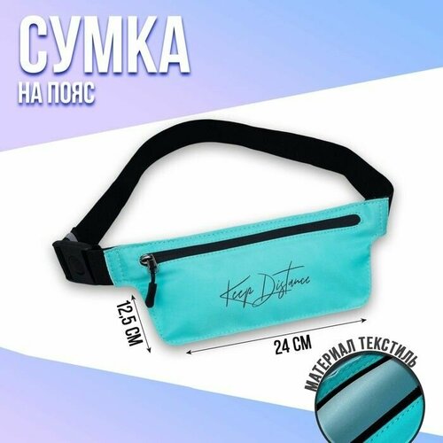 Сумка поясная , бирюзовый