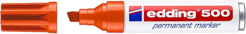 Маркер перманентный edding 500, скошенный наконечник, 2-7 мм Оранжевый