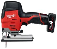 Электролобзик Milwaukee M12 JS-402B 4.0Ач х2 сумка