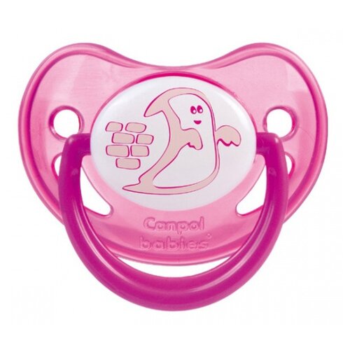 фото Пустышка силиконовая ортодонтическая canpol babies night dreams 6-18 м (1 шт.) розовый