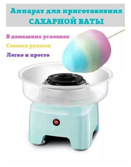 Компактный прибор для приготовления сладкой ваты A DELICIOUS TREAT/ Машинка для изготовления сахарной ваты в домашних условиях SOKANY SK-520 - фотография № 11