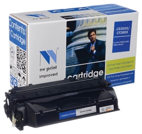 NV Print NVPrint CF280X CE505X Картридж для принтеров HP LJ Pro 400 M401D Pro,400 M401DW Pro,400 M401DN Pro,400 M401A Pro,400 M401 Pro,40 0 M425 Pro,400 M425DW Pro,400 M425DN Pro L5, черный, 6900 стр.