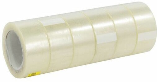 Упаковка клейкой ленты SILWERHOF 970003-02, упаковочная, прозрачный, 48мм, 66м, 38мкм, полипропилен