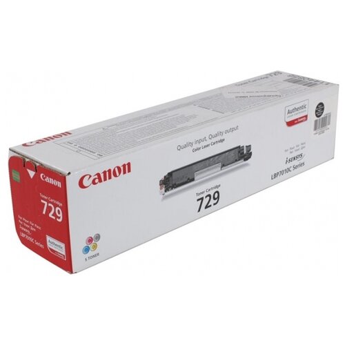 Картридж Canon 729BK (4370B002), 1200 стр, черный