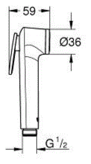 Смеситель для биде, Grohe, BauLoop, хром, 124896 - фотография № 8