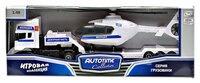 Набор машин Autotime (Autogrand) Scania Transport полиция с вертолетом (10872-06/34206) 1:48 белый/с