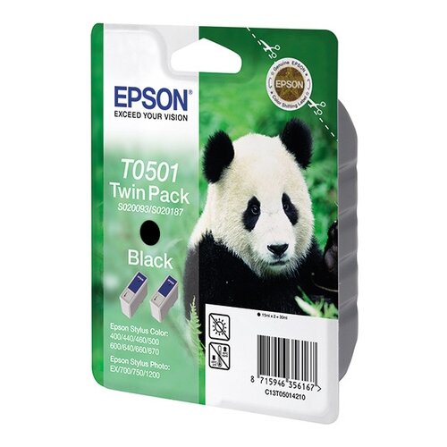 Epson C13T05014210, 540 стр, черный картридж epson c13t05204010 для epson st color 400 440 460 600 640 660 scan 2000 2500 color