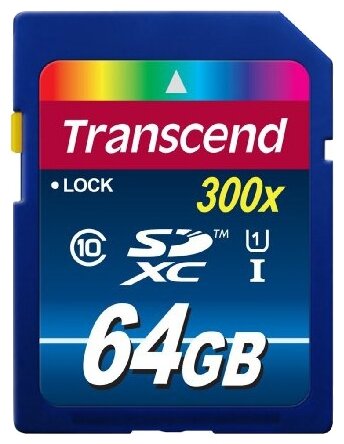 SDXC 64GB Transcend Class 10 UHS-I (90x)