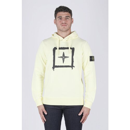 Толстовка Stone Island, размер S, желтый толстовка stone island crewneck red красный