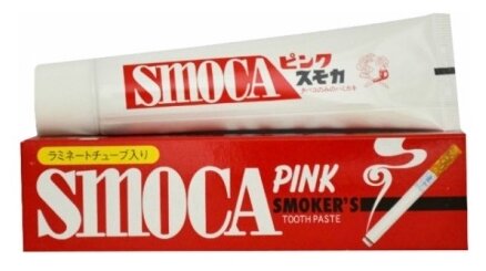Зубная паста Smoca Pink для курильщиков, мята и зимняя зелень, 120 г