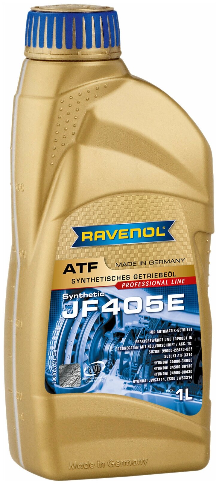 4014835737112 RAVENOL Масло трансмиссионное RAVENOL ATF JF405E ( 1л) new