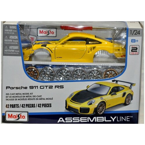 Машинка сборная металлическая Maisto KIT 1:24 Porsche 911 GT2 R5 39523 машинка сборная металлическая maisto kit 1 24 porsche 911 gt2 r5 39523