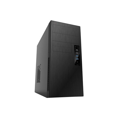 Корпус Powerman ES863 450W black mATX Usb2*2+a(hd)+usb 3.1 TypeC